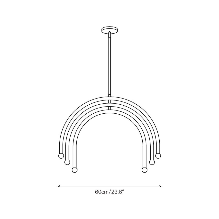 Hadden Chandelier – detail 3 — Dimension drawings 1
