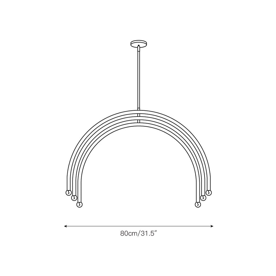 Hadden Chandelier – detail 4 — Dimension drawings 2