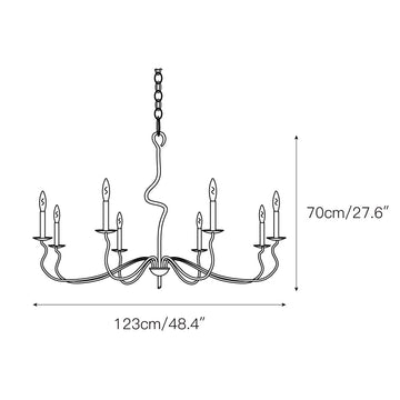 Ardi Chandelier – detail 4 — Dimension drawings 2