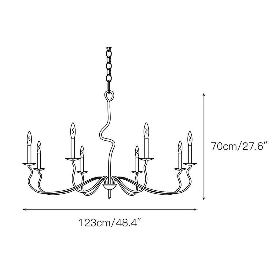 Ardi Chandelier – detail 4 — Dimension drawings 2