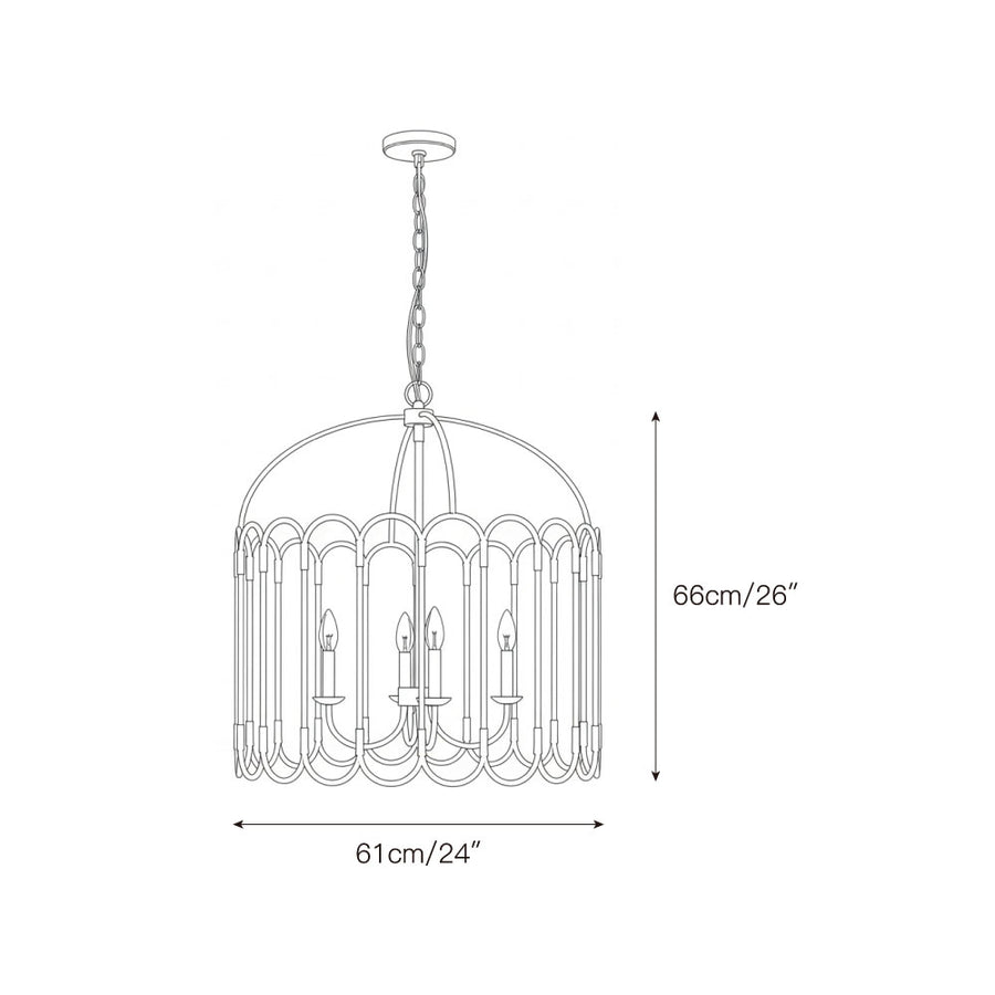 Argente Chandelier – detail 3 — Dimension drawings 1