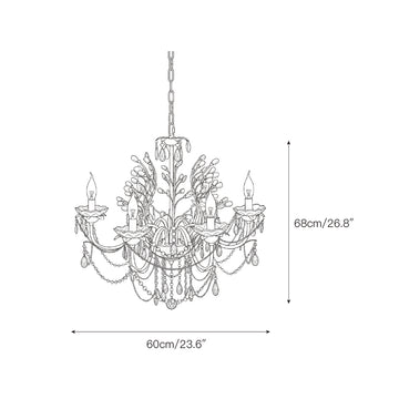 Ariae Crystal Chandelier – detail 3 — Dimension drawings 1