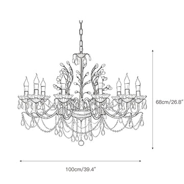 Ariae Crystal Chandelier – detail 5 — Dimension drawings 3