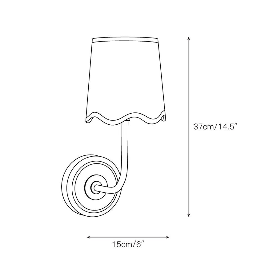 Ariel Wall Lamp – detail 3 — Dimension drawings 1