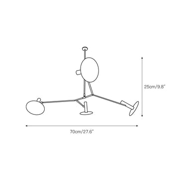 Armature Chandelier – detail 4 — Dimension drawings 2