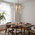 Load image into Gallery viewer, Lotus Leaf Layered Glass Chandelier