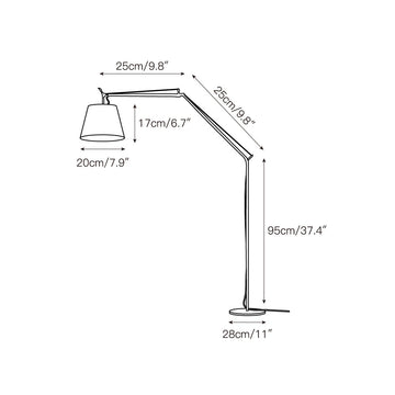 Costanza Floor Lamp – detail 3 — Dimension drawings 1
