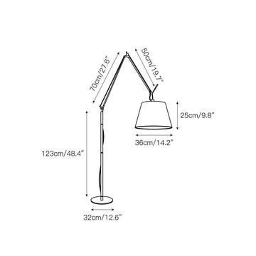 Costanza Floor Lamp – detail 4 — Dimension drawings 2