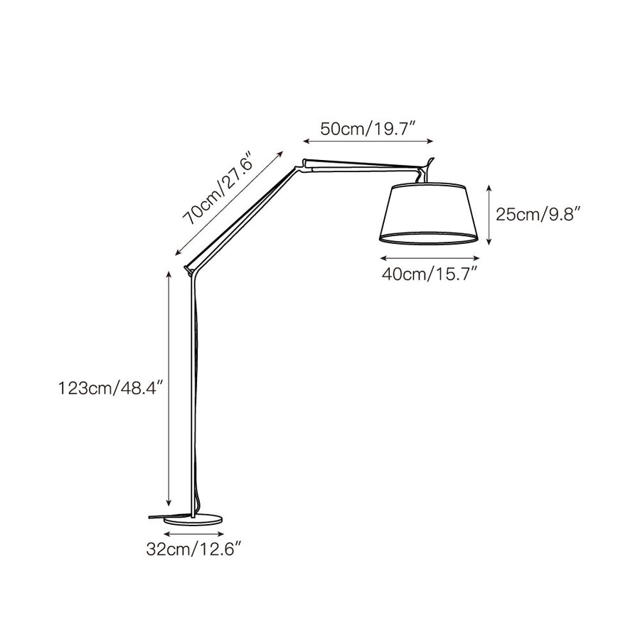 Costanza Floor Lamp – detail 5 — Dimension drawings 3