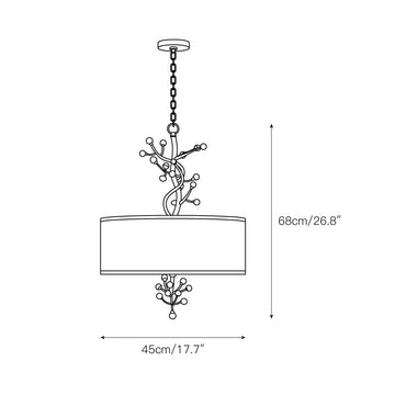 Asbury Pendant Lamp – detail 3 — Dimension drawings 1