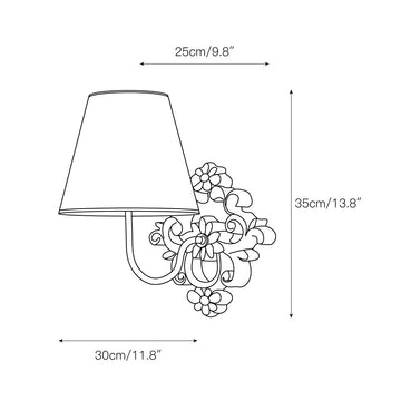 Ascoux Wall Lamp – detail 3 — Dimension drawings 1