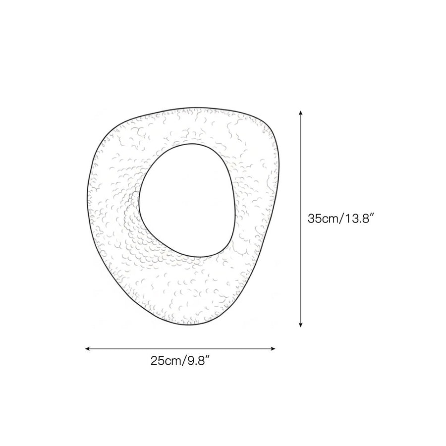 Astoria Hammered Lotus Leaf Sconce – detail 3 — Dimension drawings 1