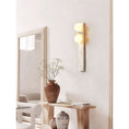 Load image into Gallery viewer, Asymmetrical Travertine Wall Sconce