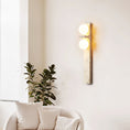 Load image into Gallery viewer, Asymmetrical Travertine Wall Sconce