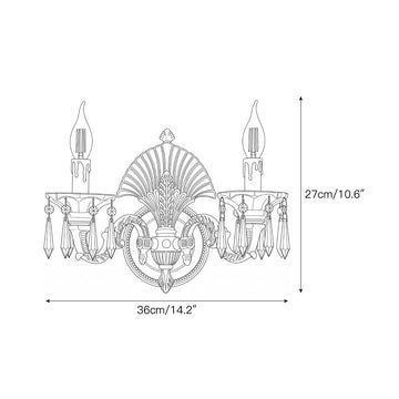 Athena Brass Wall Sconce – detail 4 — Dimension drawings 2