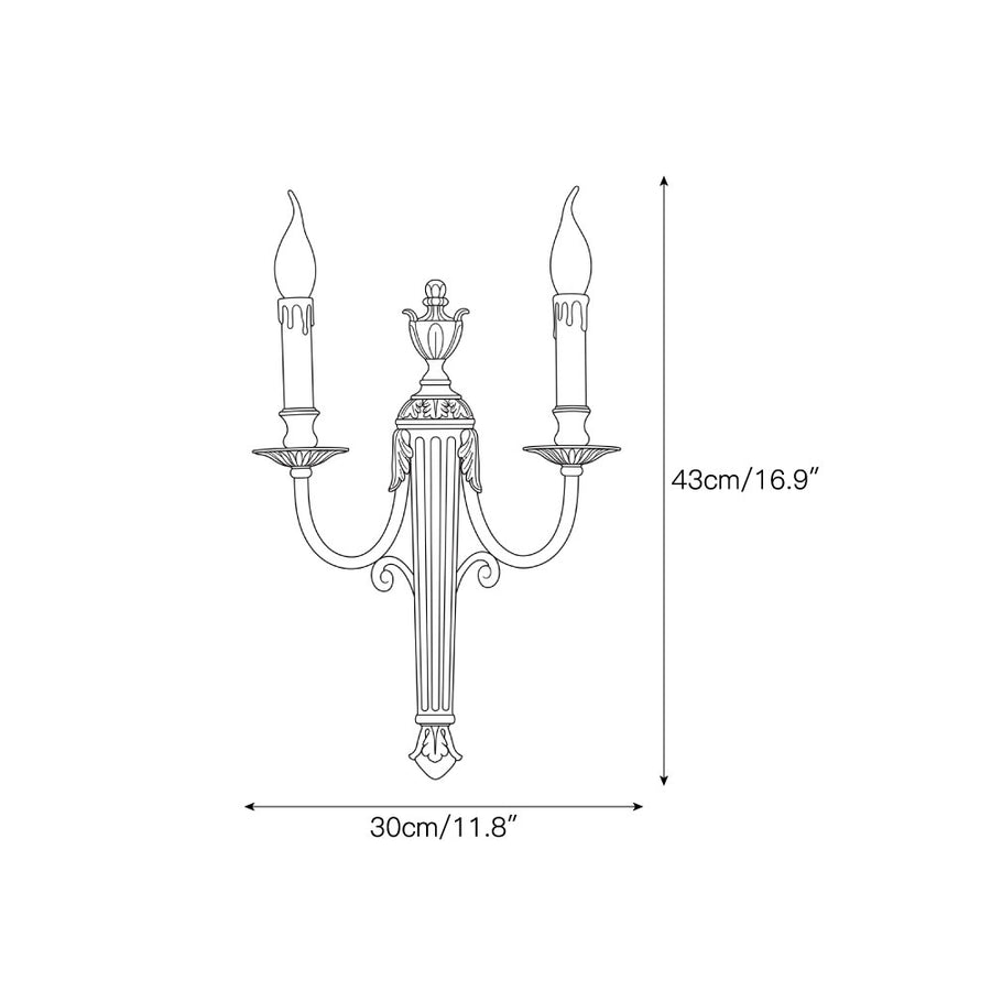 Augusta Wall Sconce – detail 3 — Dimension drawings 1