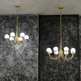 Load image into Gallery viewer, Aurelian Alabaster Globe Chandelier