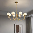Load image into Gallery viewer, Aurelian Alabaster Globe Chandelier