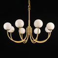 Load image into Gallery viewer, Aurelian Alabaster Globe Chandelier
