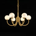 Load image into Gallery viewer, Aurelian Alabaster Globe Chandelier