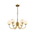 Load image into Gallery viewer, Aurelian Alabaster Globe Chandelier