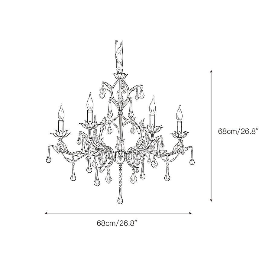 Aureline Chandelier – detail 3 — Dimension drawings 1