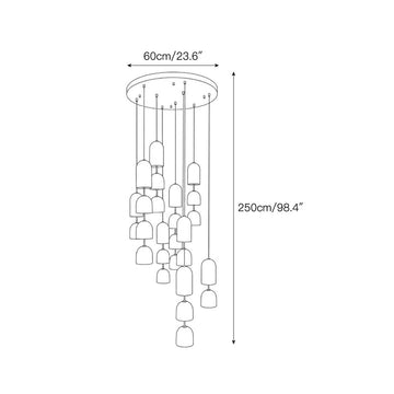 Aurevian Pendant Lamp – detail 6 — Dimension drawings 4