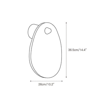 Aurora Marble Wall Lamp – detail 3 — Dimension drawings 1