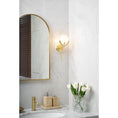 Load image into Gallery viewer, Ava Brass Alabaster Sconce