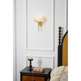 Load image into Gallery viewer, Ava Brass Alabaster Sconce