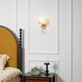 Load image into Gallery viewer, Ava Brass Alabaster Sconce