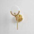 Load image into Gallery viewer, Ava Brass Alabaster Sconce