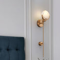 Load image into Gallery viewer, Ava Brass Alabaster Sconce