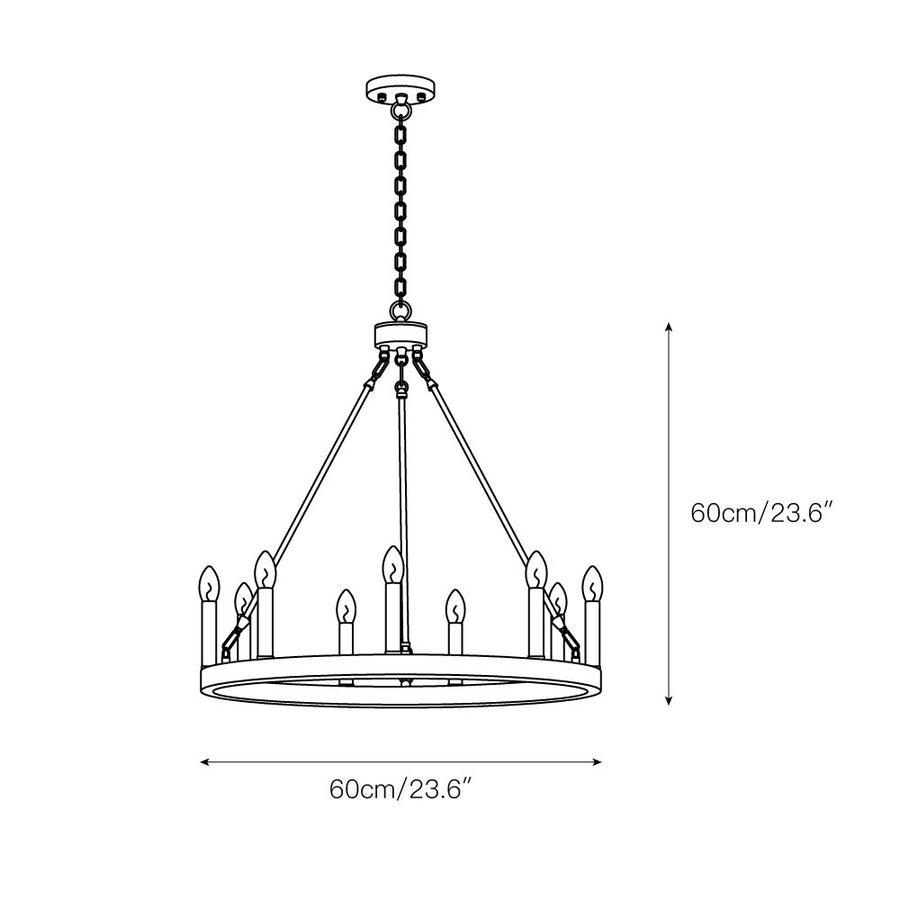 Avalee Chandelier – detail 4 — Dimension drawings 1