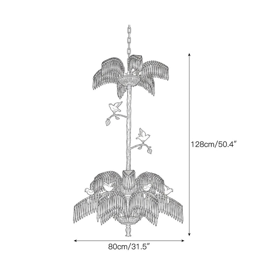 Aviorelle Crystal Chandelier – detail 3 — Dimension drawings 1