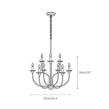 Ayada Chandelier – detail 3 — Dimension drawings 1