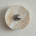Load image into Gallery viewer, Calacatta Round Marble Wall Sconce