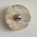 Load image into Gallery viewer, Calacatta Round Marble Wall Sconce