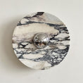 Load image into Gallery viewer, Calacatta Round Marble Wall Sconce