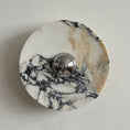 Load image into Gallery viewer, Calacatta Round Marble Wall Sconce