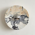 Load image into Gallery viewer, Calacatta Round Marble Wall Sconce