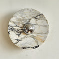 Load image into Gallery viewer, Calacatta Round Marble Wall Sconce