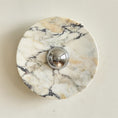 Load image into Gallery viewer, Calacatta Round Marble Wall Sconce