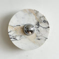 Load image into Gallery viewer, Calacatta Round Marble Wall Sconce