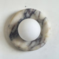 Load image into Gallery viewer, Orli Beige Marble Sconce