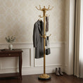Load image into Gallery viewer, Baroque Brass Freestanding Coat Rack