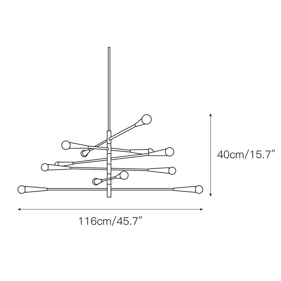 Barre Chandelier – detail 3 — Dimension drawings 1