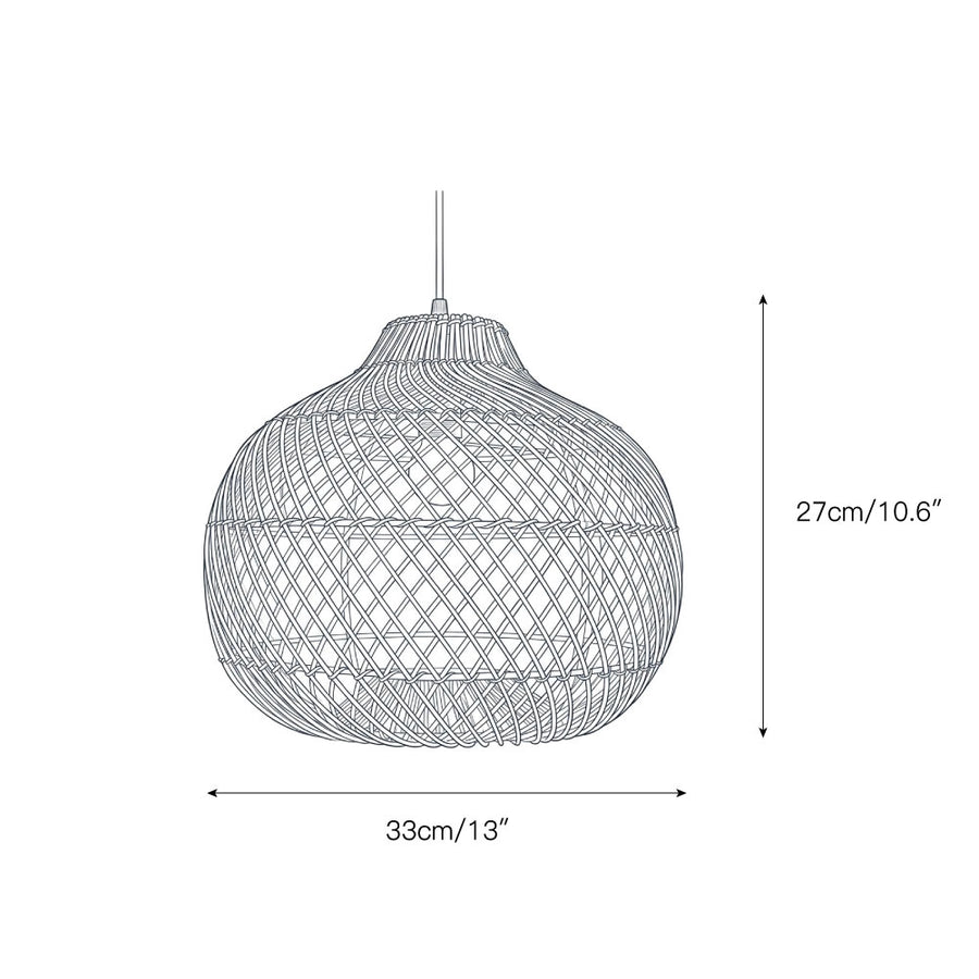 Bawang Lantern Pendant Lamp – detail 3 — Dimension drawings 1