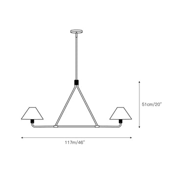 Beatrix Chandelier – detail 4 — Dimension drawings 2