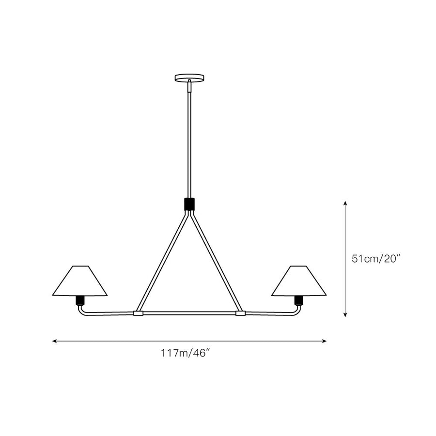 Beatrix Chandelier – detail 4 — Dimension drawings 2